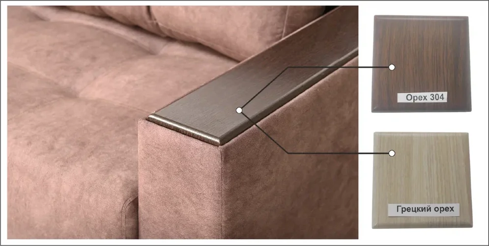 Диван Дакота-2 NEW с декором (независимый пружинный блок)  