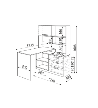 Стол угловой Дуглас