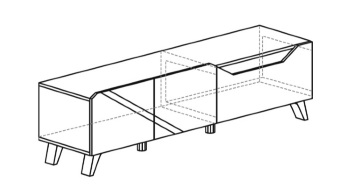Тумба ТВ 82 (серия 2)