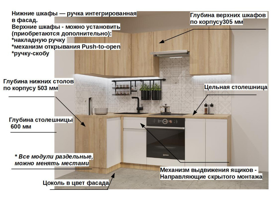 Дуб сонома Тальк Акция Лайн арт. 9 - 1000х2200 