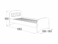 Кровать одинарная Омега - 16 