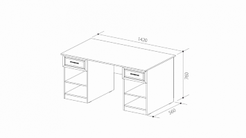 Стол письменный ШиК-10 (Уголок школьника 2)