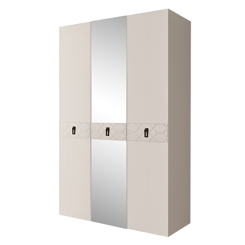 Шкаф 3 двери БМШ1/3(Fa) (с зеркалом) Bogemia Farfalle 