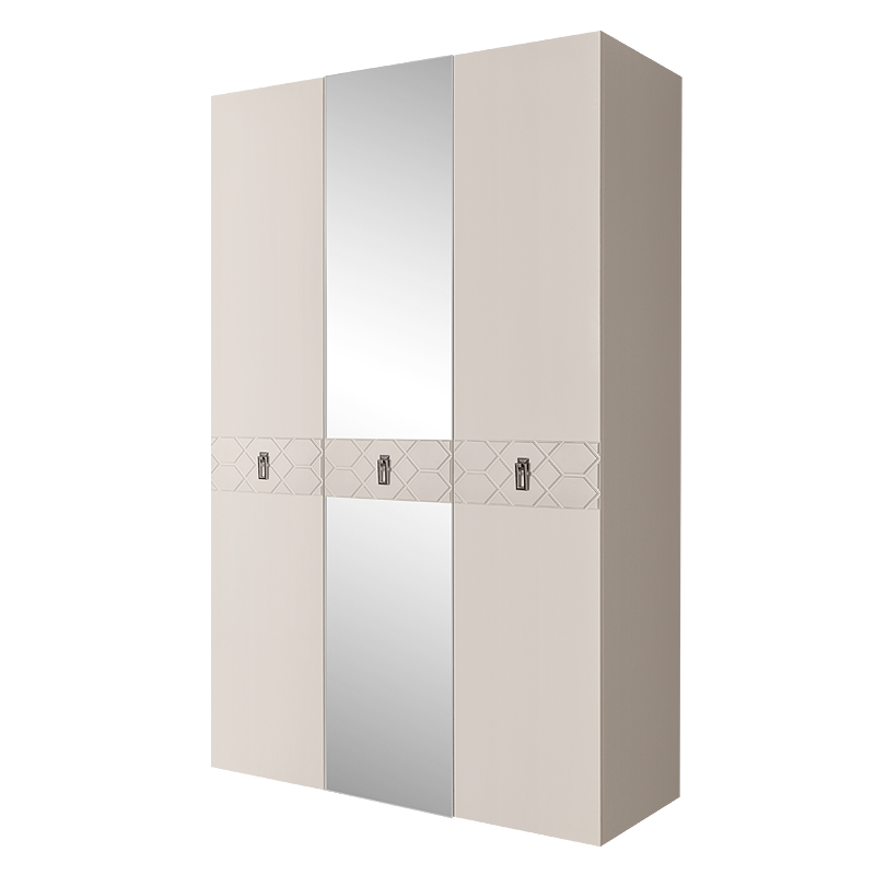 Шкаф 3 двери БМШ1/3(Fa) (с зеркалом) Bogemia Farfalle 