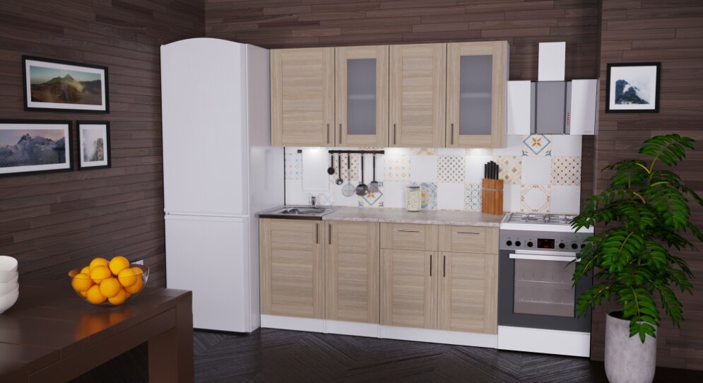 Кухонный гарнитур Лира демо, 170 см 