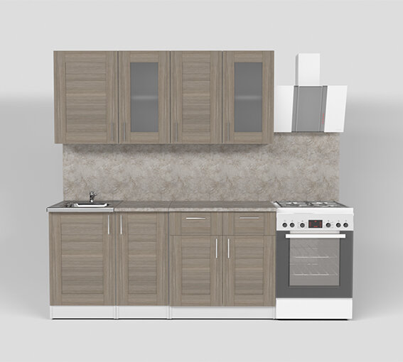 Кухонный гарнитур Лира демо, 170 см 