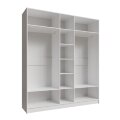Шкаф пятистворчатый с зеркалом Мадрид, Белый/Ателье светлое 