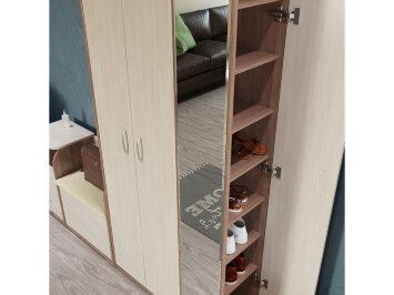 Прихожая Домино (шкаф с вешалкой + прихожая Домино-мини)