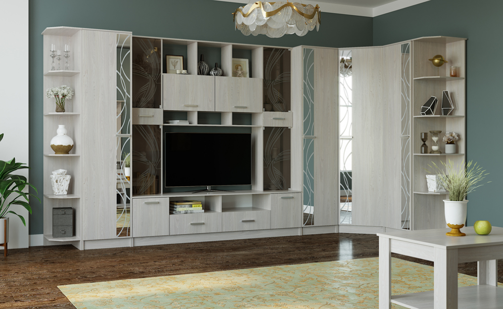 Шкаф торцевой Сабина, Анкор светлый 