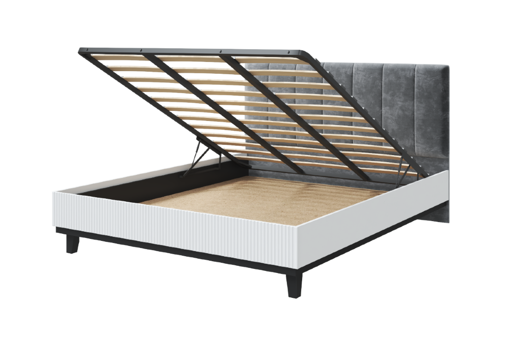 Кровать 1200 с мягким изголовьем и подъемным механизмом  Шарлиз   