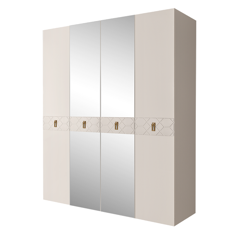 Шкаф 4 двери БМШ1/4(Fa) (с зеркалами) Bogemia Farfalle 