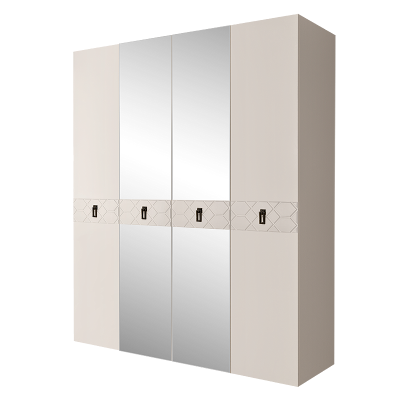 Шкаф 4 двери БМШ1/4(Fa) (с зеркалами) Bogemia Farfalle 