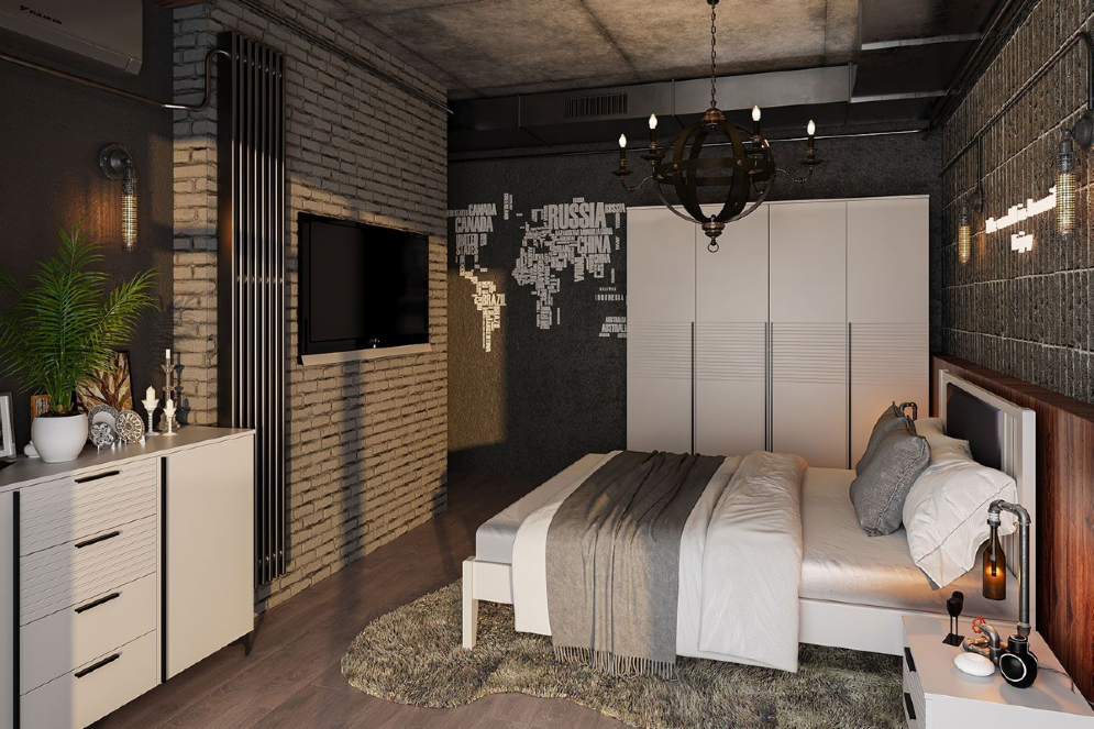 Шкаф 4-х дверный Брента, Белый 