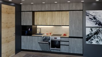 Кухонный гарнитур Адажио люкс 300 см