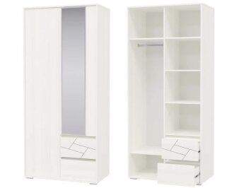 Шкаф 2-х дверный с ящиками Аделина