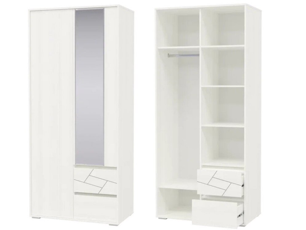 Шкаф 2-х дверный с ящиками Аделина 