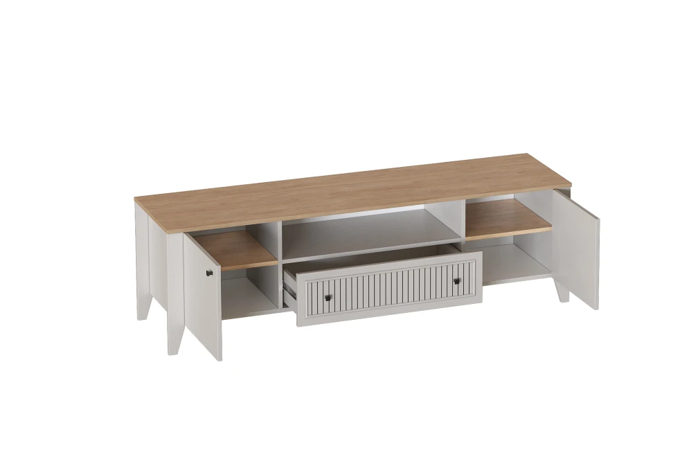 Тумба ТВ 2 двери 1 ящик Валенсия широкая 