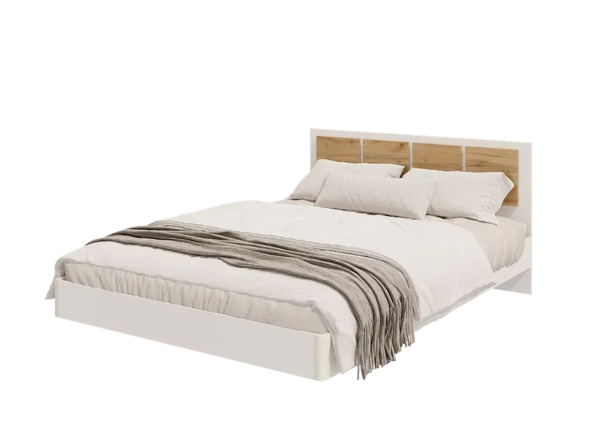 Кровать Парус, белый/вотан 