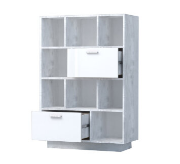 Комод с 2мя ящиками на цоколе К-1 ЭГО, бетон