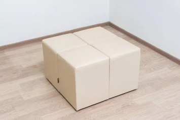 Стол журнальный Януш 6 с пуфами, Таксония Темная