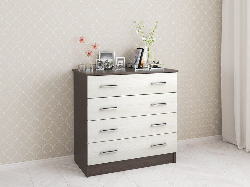 Комод Катрин-3, Венге / Ясень анкор светлый 