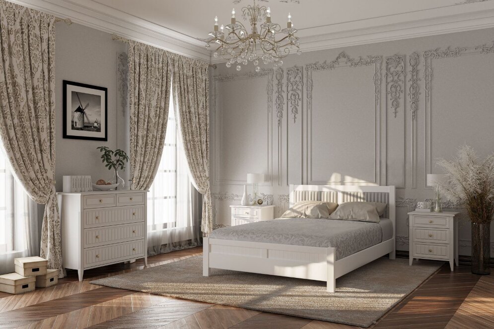 Комод 2 двери, 4 ящика Мэгги 