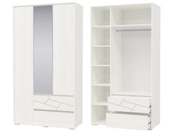 Шкаф 3-х дверный с ящиками Аделина 