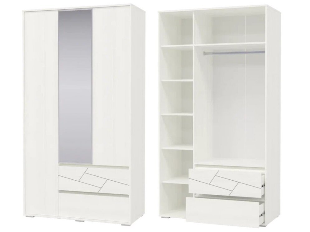 Шкаф 3-х дверный с ящиками Аделина  