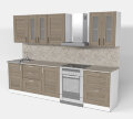 Кухонный гарнитур Лира компакт, 220 см 