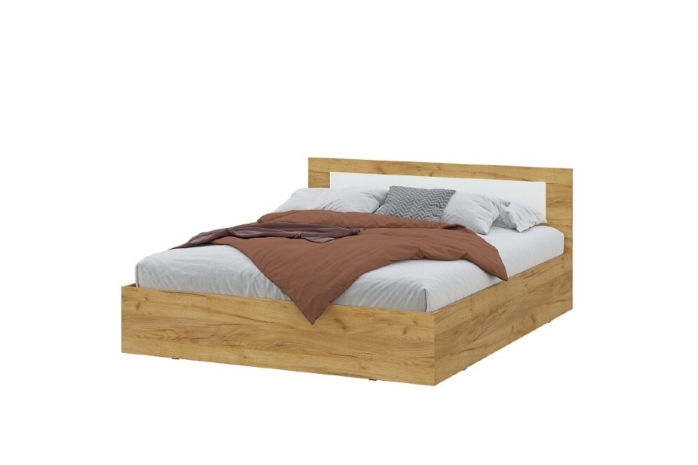 Кровать двуспальная Дольче, Дуб золотой 