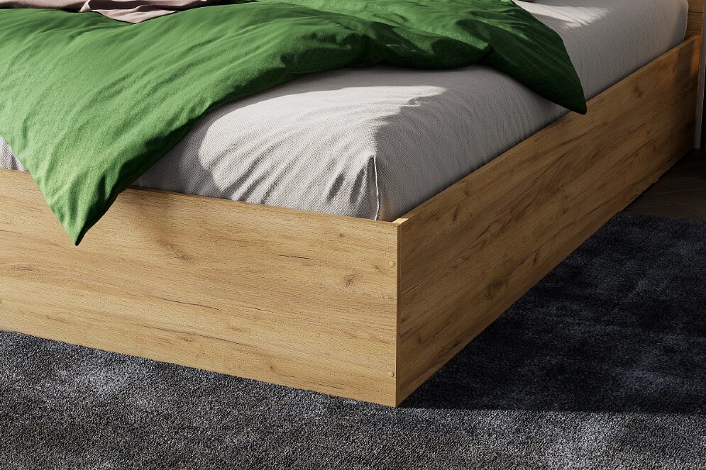 Кровать двуспальная Дольче, Дуб золотой 