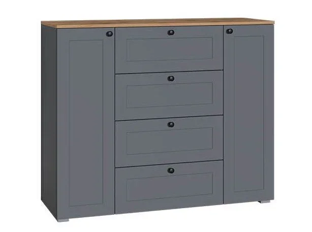 Комод Остин 16.221 серый графит 