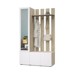 Прихожая Челси, Дуб серый / Белый