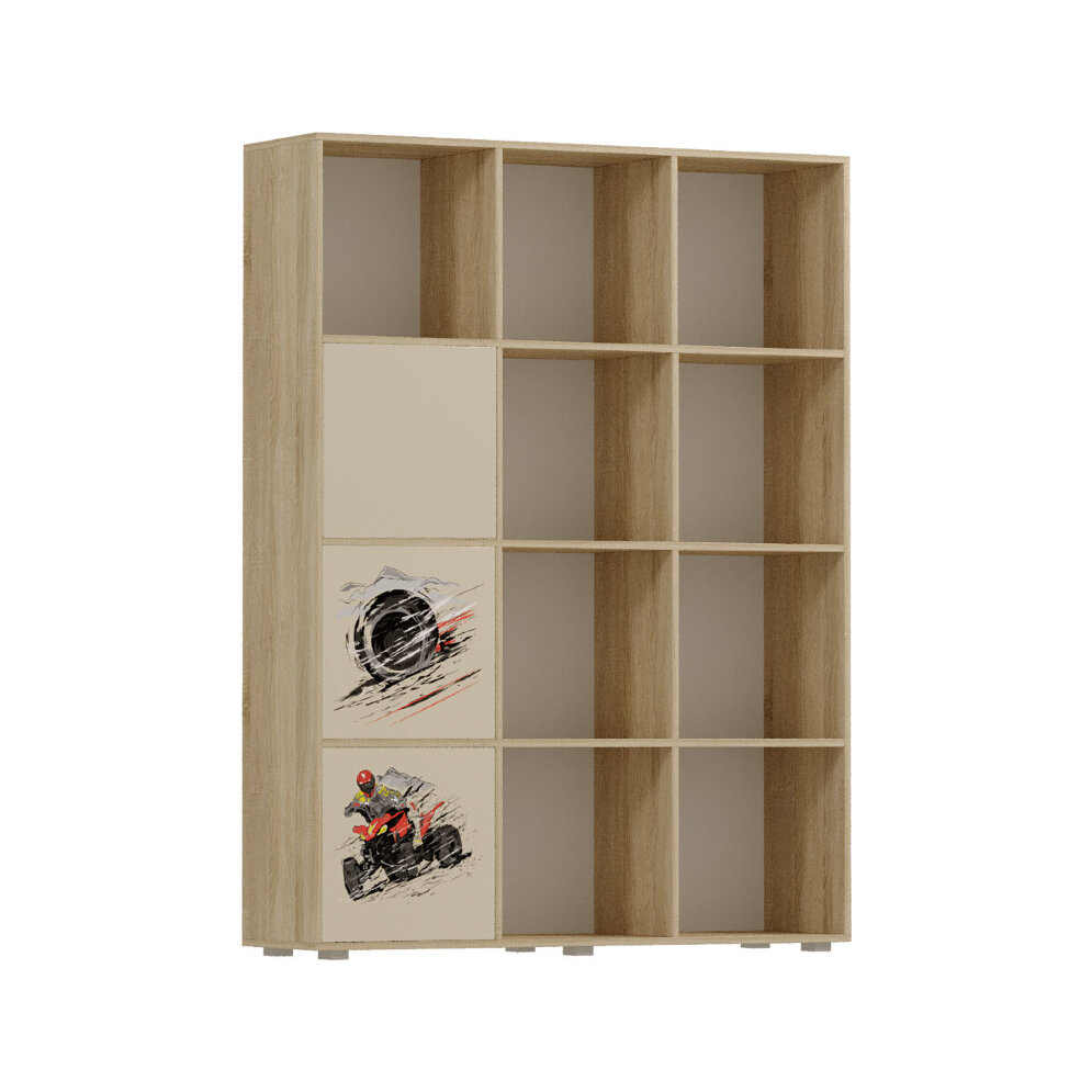 Стеллаж ДМ 12 Форсаж, сонома 