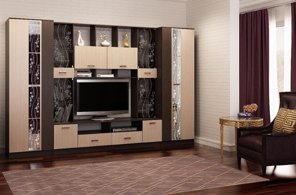 Шкаф 2-створчатый Сабина, Венге-Белфорт 