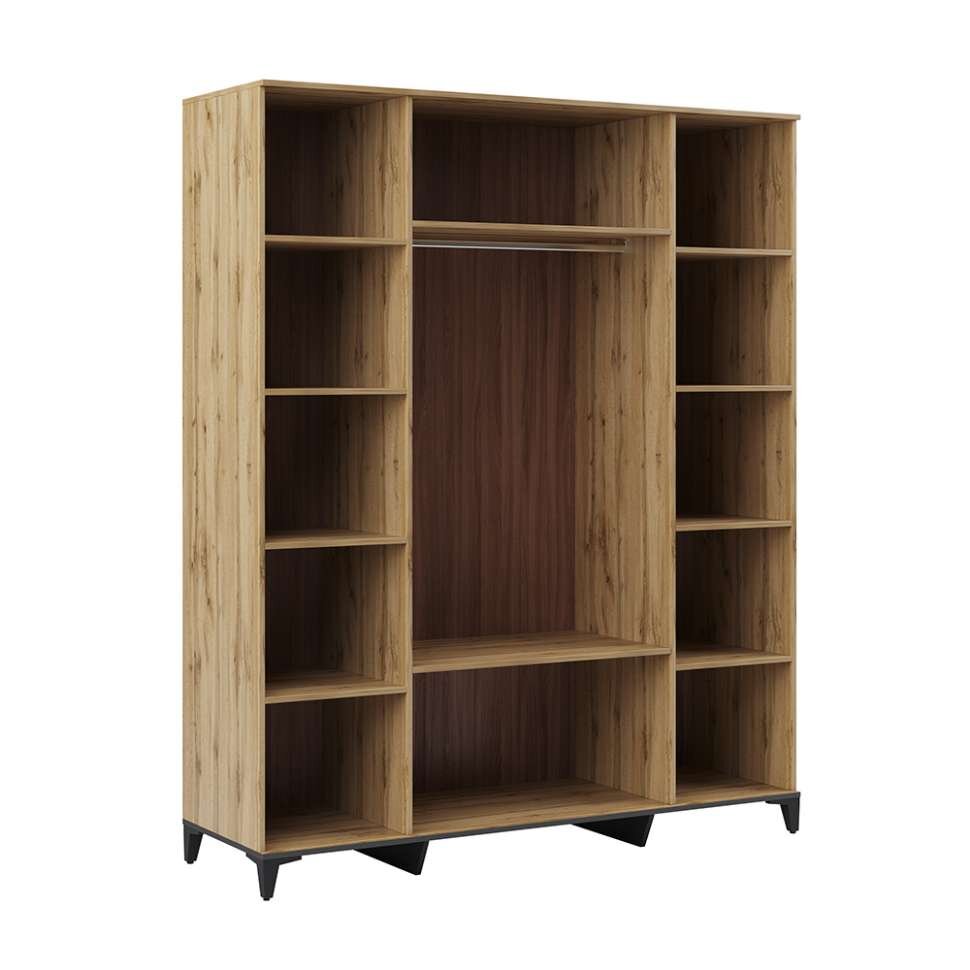 Шкаф 4-створчатый Дюна с ящиками и зеркалами 