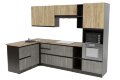Кухонный угловой гарнитур Адажио мега прайм, 150х270 см   