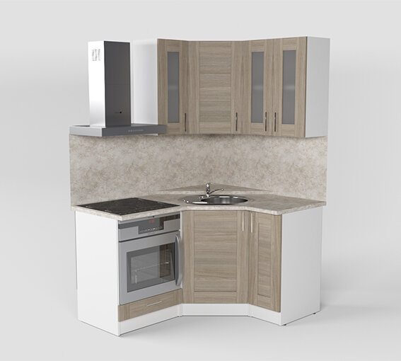 Кухонный гарнитур Лира литл, 150х120 см 