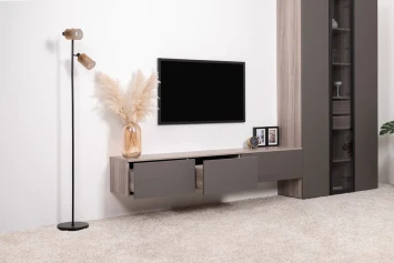 Тумба под ТВ 16.54.02 Роквуд, Графит