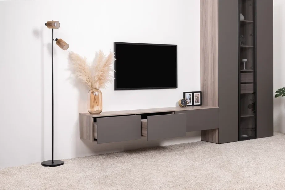 Тумба под ТВ 16.54.02 Роквуд, Графит 