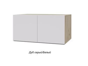 Шкаф / Антресоль 800 Челси, Дуб серый / Белый