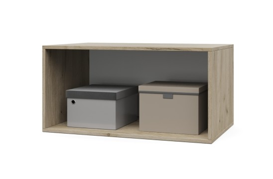 Шкаф / Антресоль 800 Челси, Дуб серый / Белый 