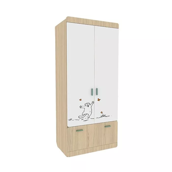 Шкаф 2-х дверный Кот 