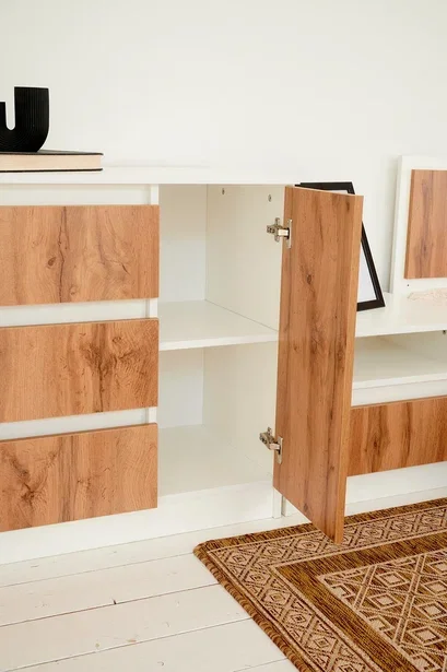 Комод 1200 Парус, белый/вотан 