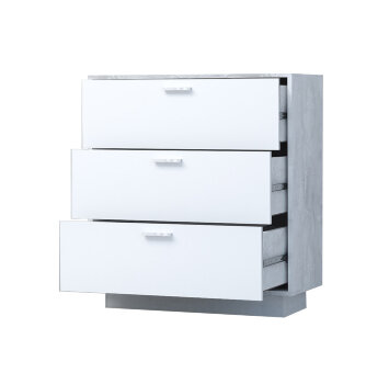 Комод с 3мя ящиками на цоколе К-3 ЭГО, бетон