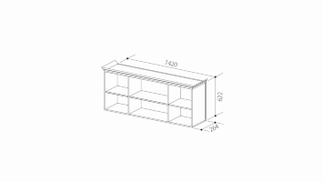 Шкаф комбинированный ШиК-14 (Уголок школьника 2)