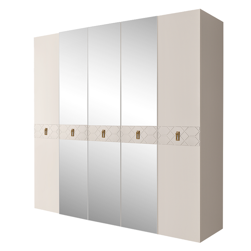 Шкаф 5 дверей БМШ1/5(Fa) (с зеркалами) Bogemia Farfalle 