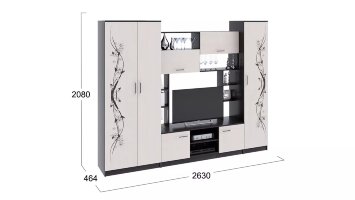 Стенка Венера, дуб белфорт с рисунком