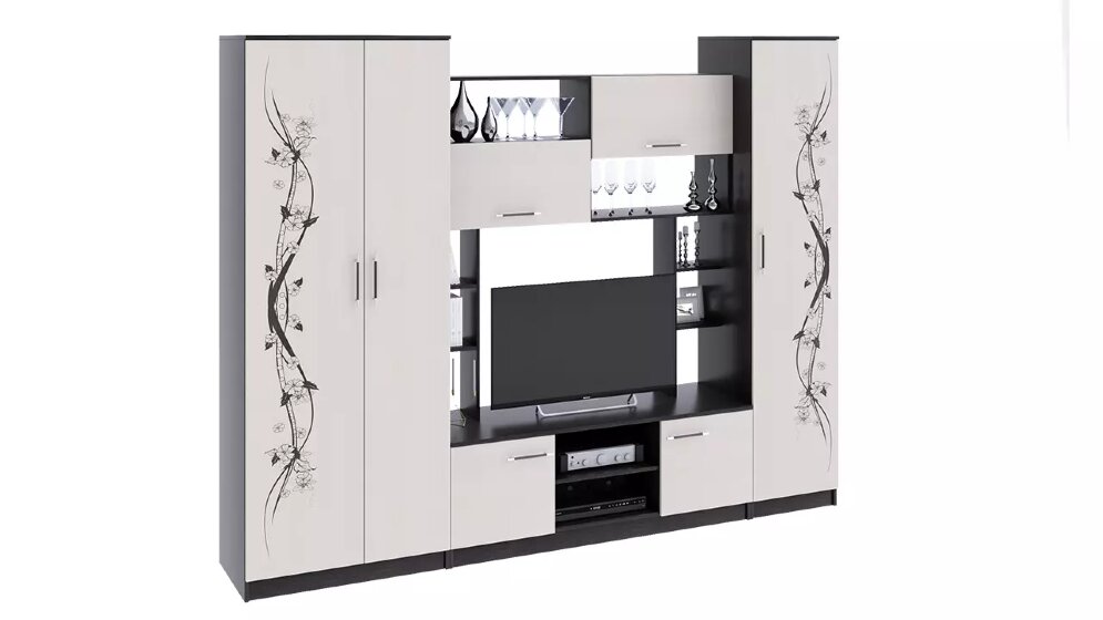 Стенка Венера, дуб белфорт с рисунком 