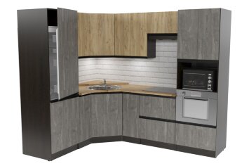 Кухонный угловой гарнитур Адажио оптима, 180х240 см